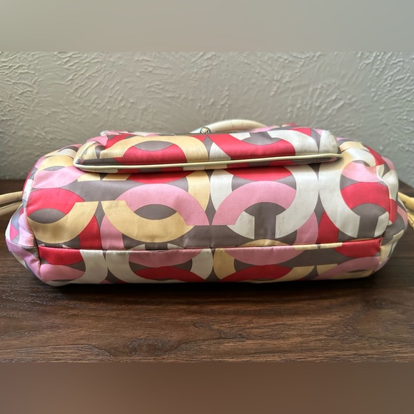 Coach Kristin Chain Link Signature Print Satchel - Picture 6 of 9